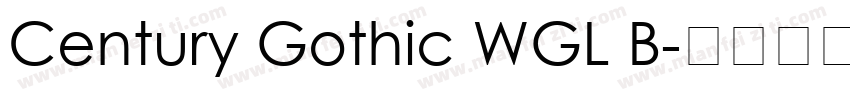 Century Gothic WGL B字体转换